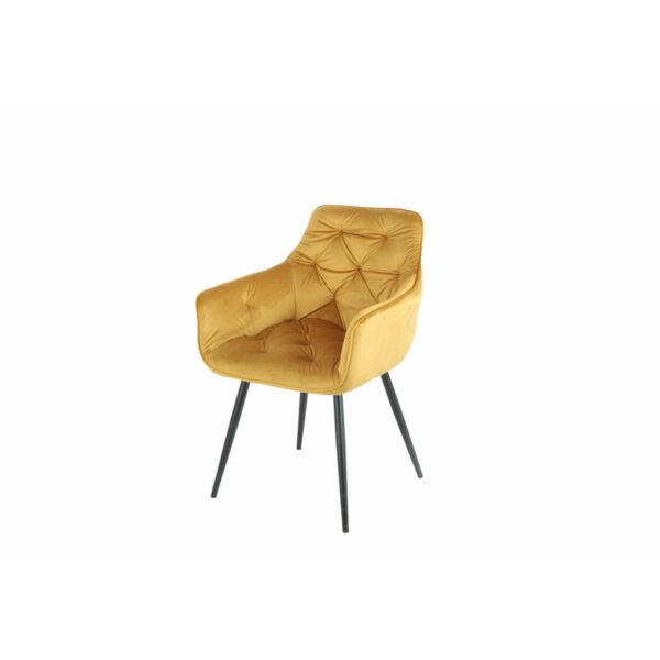 SCAUN MAREK, 57X60X83 CM, VELVET CURRY