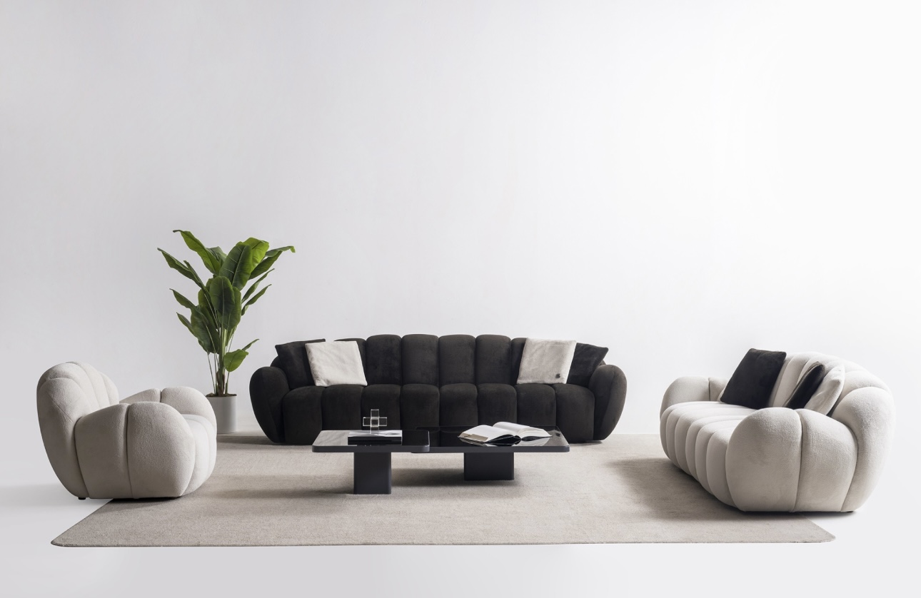 Screenshot Canapea “Puffy” tapițată, 300x80cm incredibil de confortabilă - imagine 1