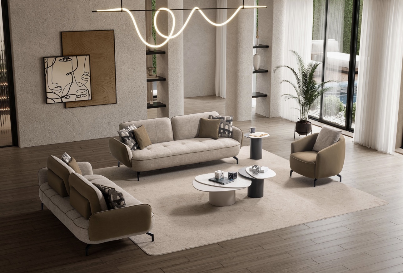 Screenshot Canapea „Zen”, 250x100 cm tapițată cu piele fină cafenie - imagine 1