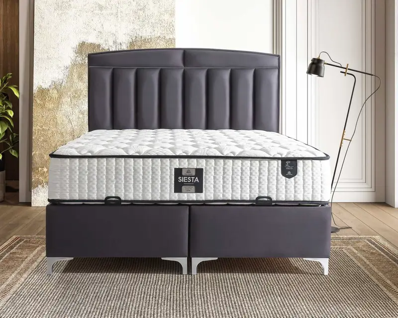 IMG_2923 Pat “Siesta” Tapitat in catifea, 160x200cm, cu lada de depozitare - imagine 2