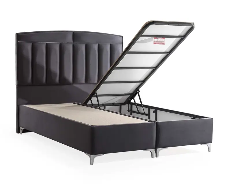 IMG_2925 Pat “Siesta” Tapitat in catifea, 160x200cm, cu lada de depozitare - imagine 5