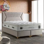 Pat “Lionel” tapițat, 160×200 cu ladă de depozitare