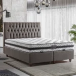 Pat “Anti Stres” tapițat, 160×200 cu ladă de depozitare