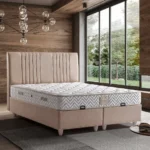 Pat “Alize DY” tapițat, 160×200 cu ladă de depozitare