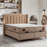 Pat Aura 160x200cm, Pat tapițat cu lada de depozitare